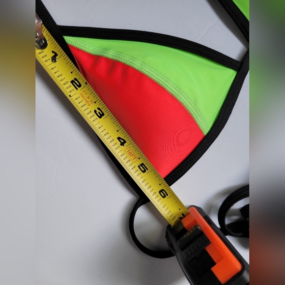 PINK Victoria's Secret Red and Green Bikini - Picture 7 of 8